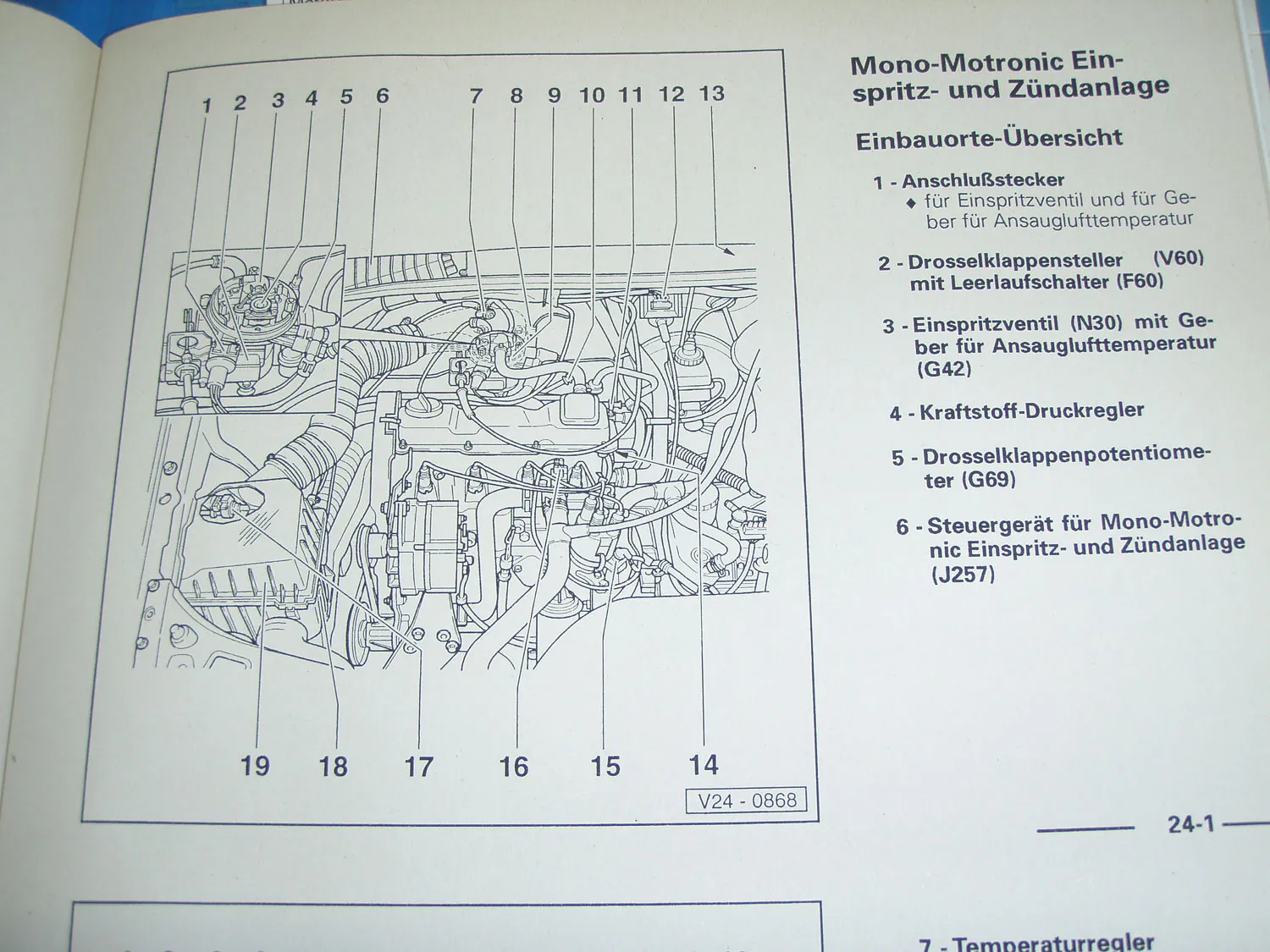 Reparaturleitfaden VW Passat 35i Mono Motronic Einspritz Zündanlage AAM ABS RP