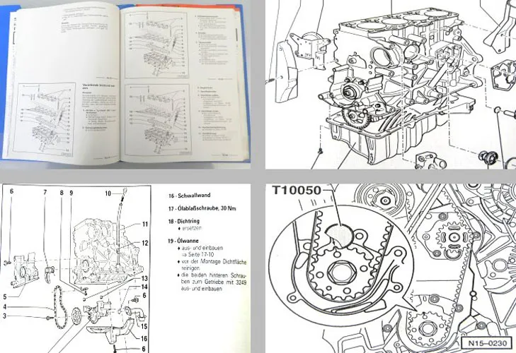 Reparaturleitfaden VW Passat 5 3B 1,9l TDI Motor AJM ATJ Einspritzanlage Pumpe D