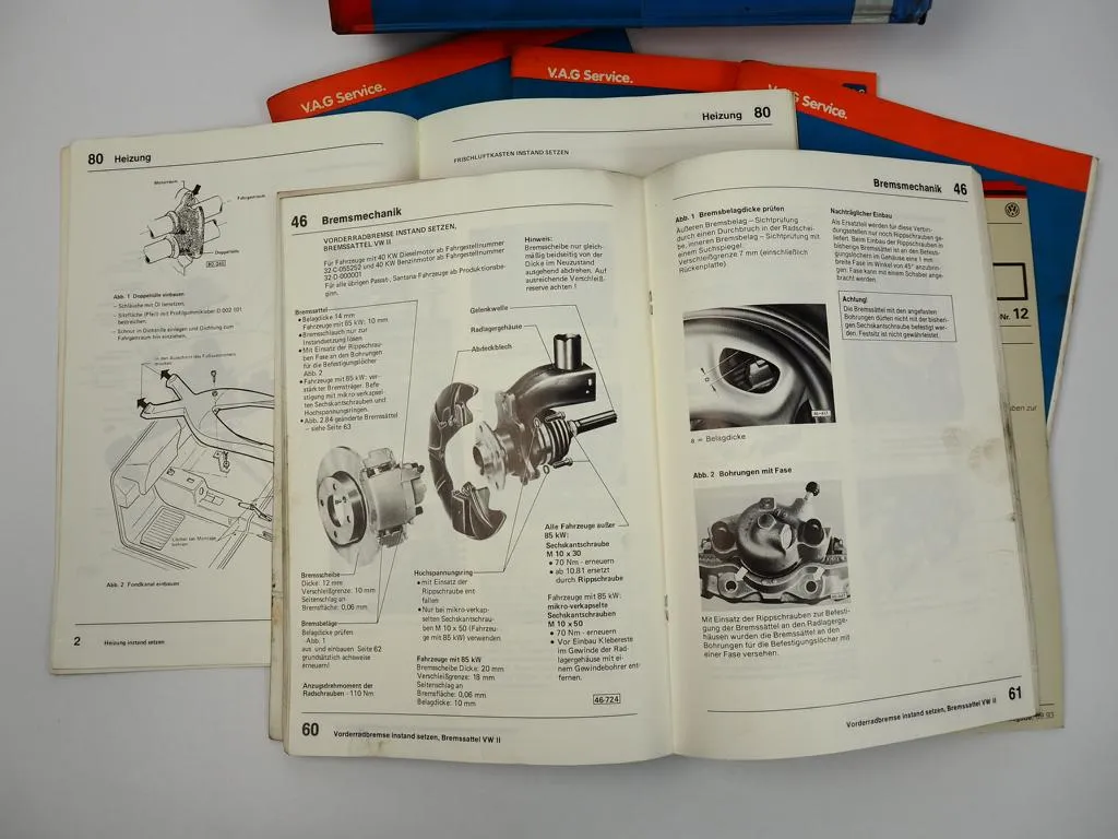 Reparaturleitfaden VW Passat B2 32B Karosserie Montagearbeiten Fahrwerk Elektrik