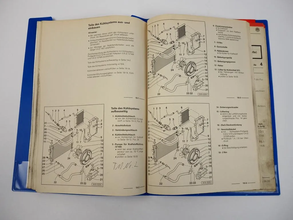Reparaturleitfaden VW Passat B5 3B 1,9l TDI Motor Mechanik AJM ATJ Zylinderkopf