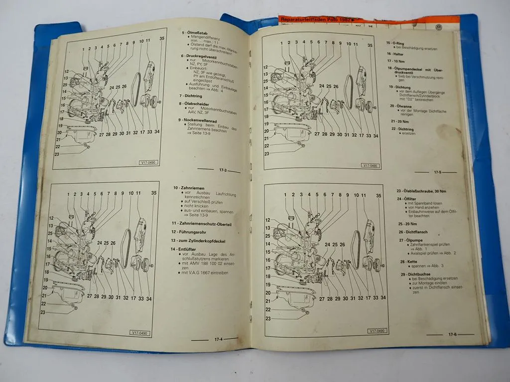 Reparaturleitfaden VW Polo 2 Typ 86c Coupe GT G40 Motor AAK AAU AAV NZ PY 3F