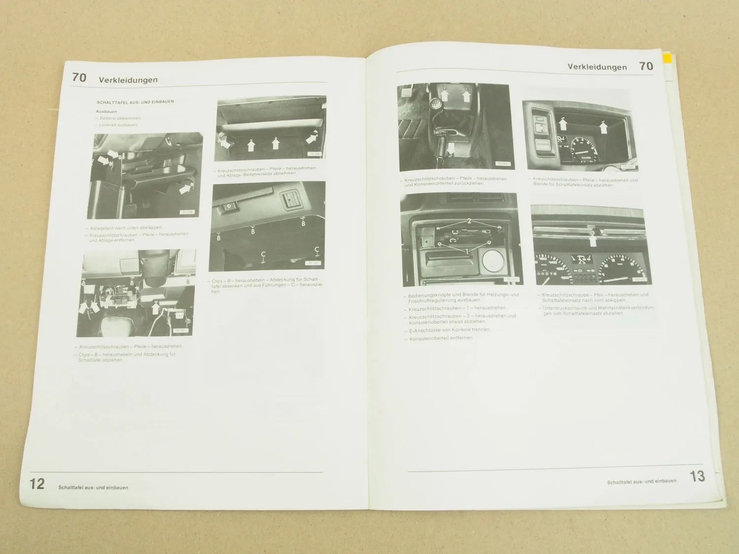 Reparaturleitfaden VW Scirocco II ab 1981 Karosserie Montagearbeiten