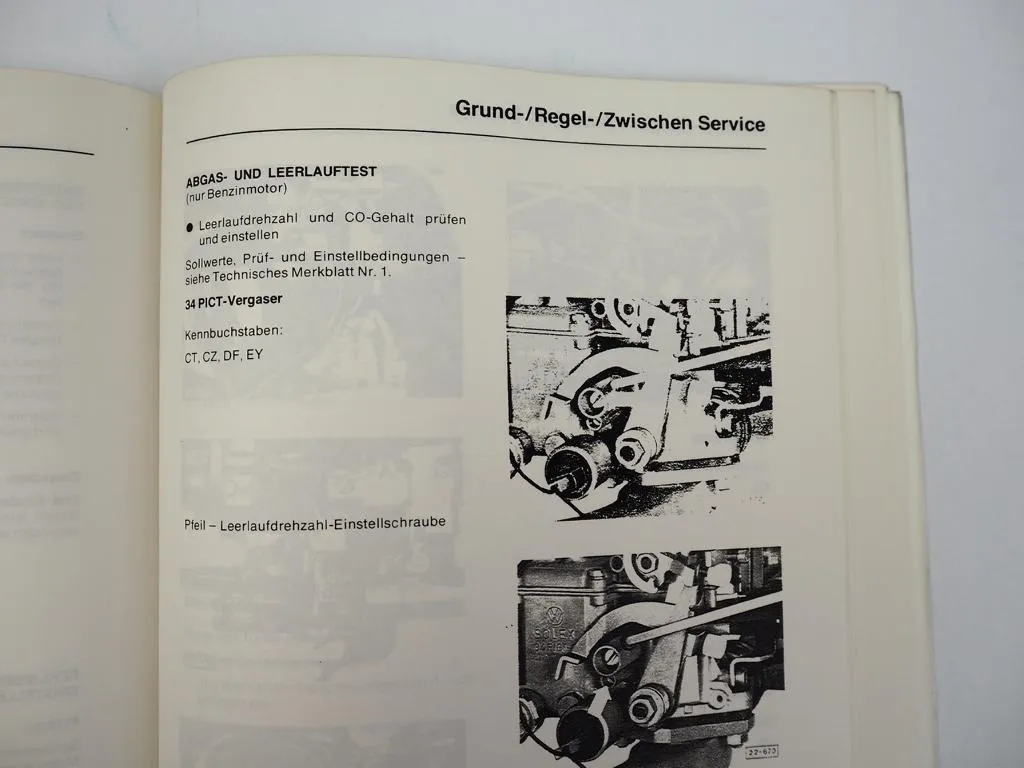 Reparaturleitfaden VW T3 Bus Transporter Instandhaltung Werkstatthandbuch 1984