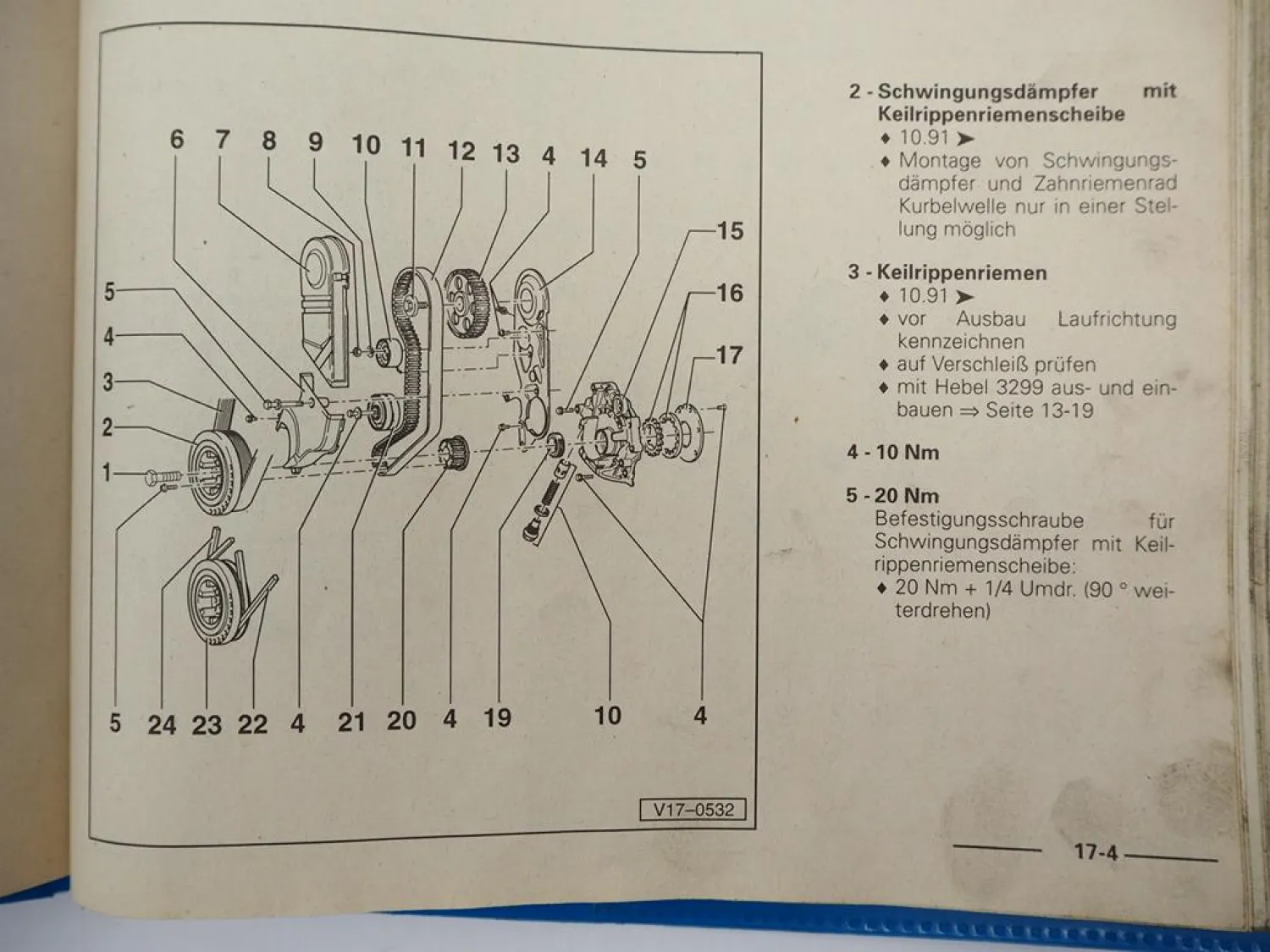 Reparaturleitfaden VW T4 Transporter 2,5 l Einspritzmotor AAF ACU AET APL AVT