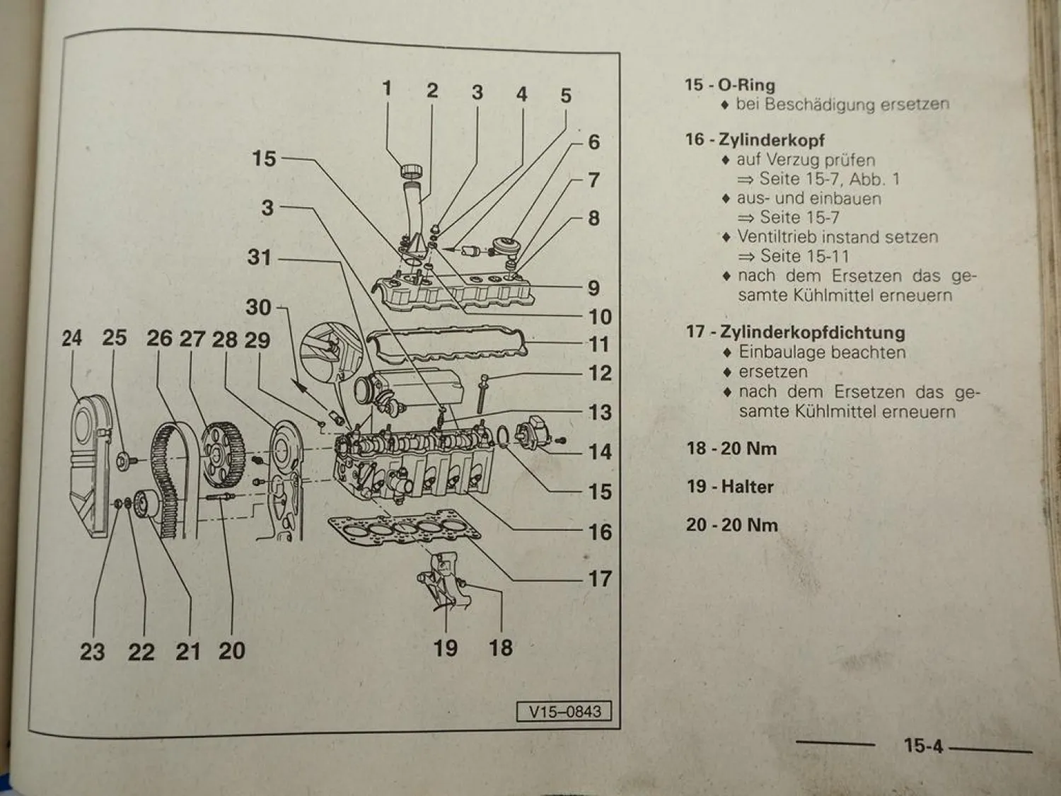 Reparaturleitfaden VW T4 Transporter 2,5 l Einspritzmotor AAF ACU AET APL AVT
