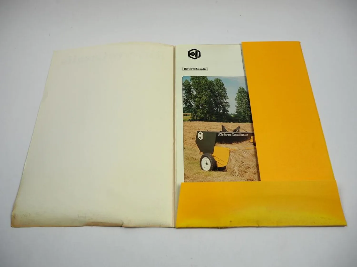 Rivierre Casalis Hochdruck u. Rundballen Aufsammelpressen Prospektmappe ca. 1980