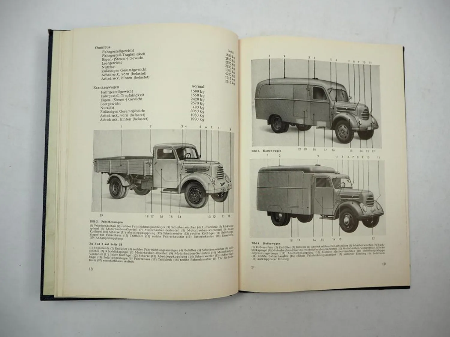 Robur Garant 30K Lastkraftwagen Betriebsanleitung Bedienung Wartung 1958
