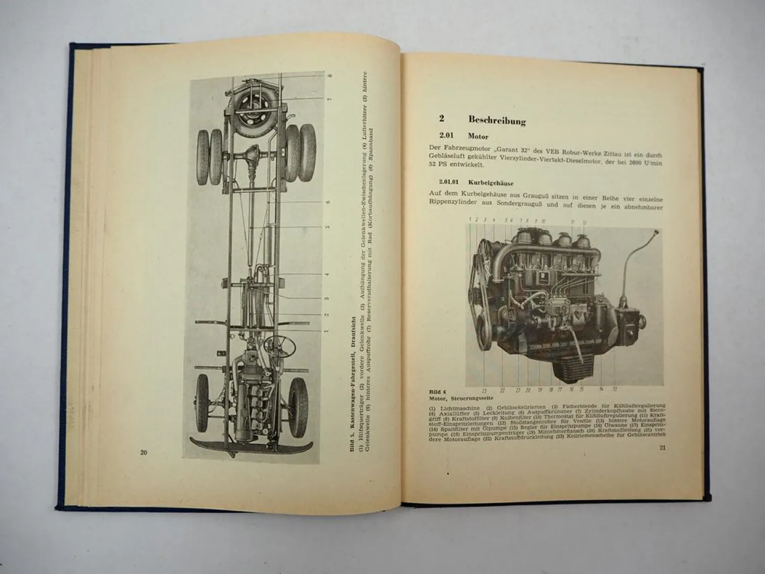 Robur Garant 32 Lastkraftwagen Betriebsanleitung Bedienung Wartung 1959