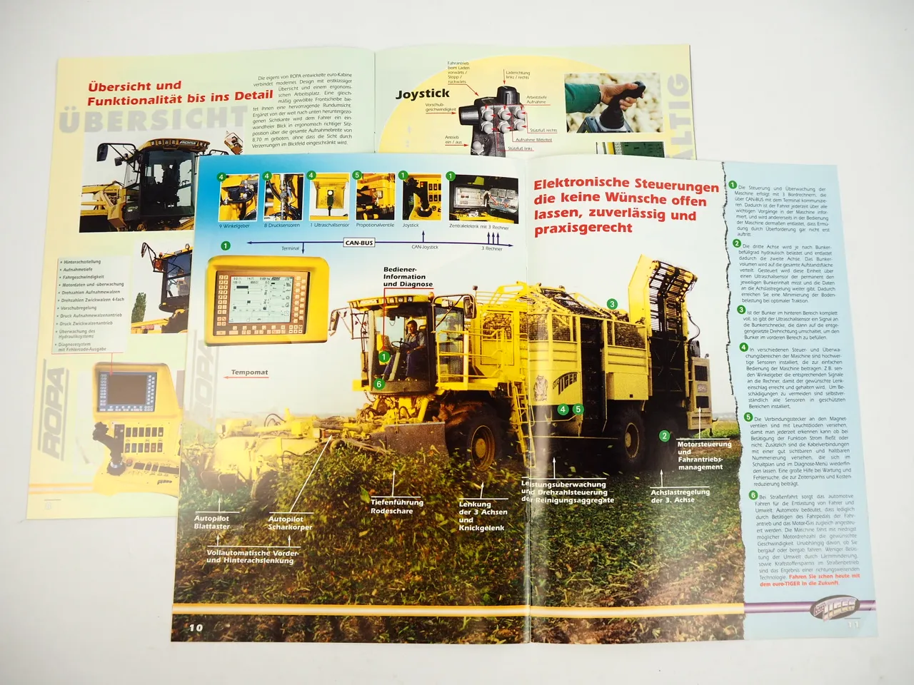 Ropa Euromaus Eurotiger Rübenerntemaschine 2x Prospekt