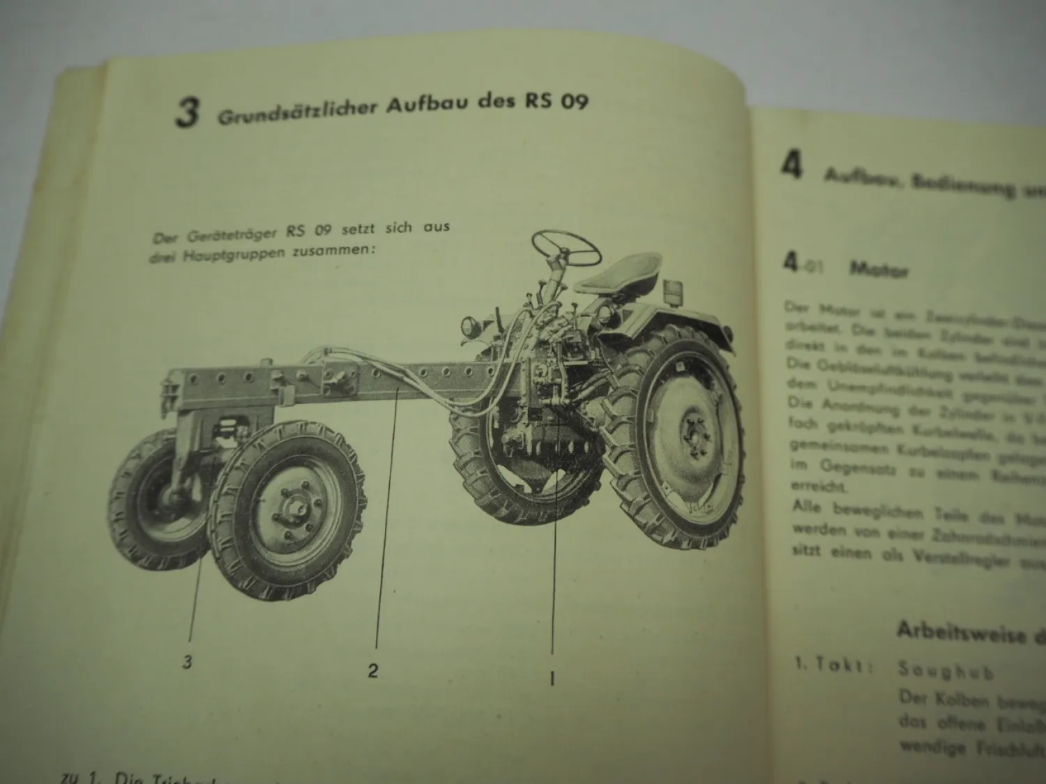 RS 09 -2 Geräteträger Betriebsanleitung Bedienungsanleitung 1962