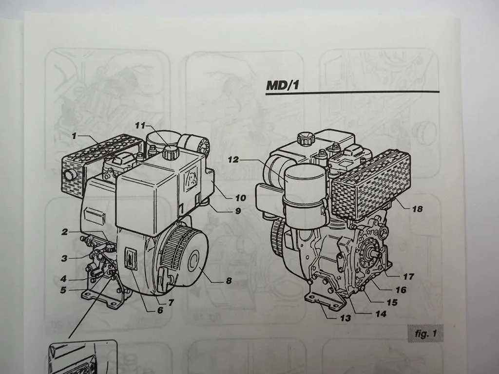 Ruggerini MD/1 MD/2 Motor Bedienungsanleitung Operating Manual 1994