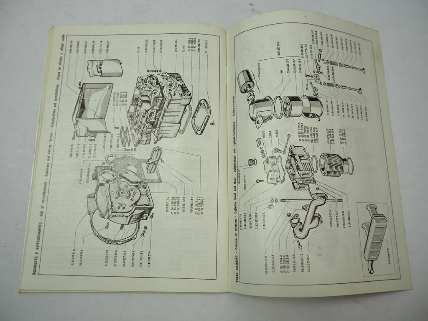 Ruggerini RD 901/2 920/2 850/2 Instandhaltung Ersatzteilliste Engine Maintenance
