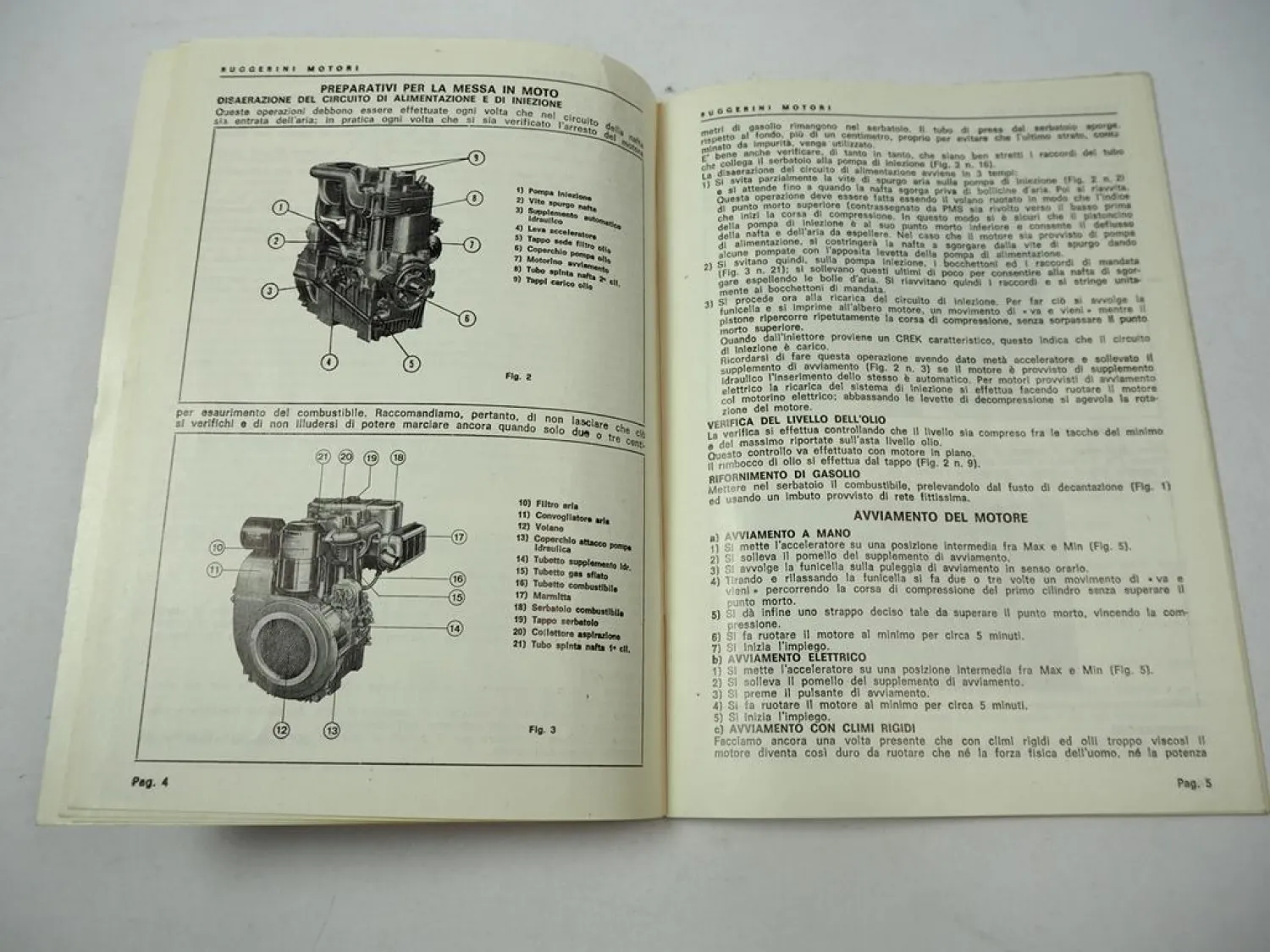 Ruggerini RD 901/2 920/2 850/2 Instandhaltung Ersatzteilliste Engine Maintenance