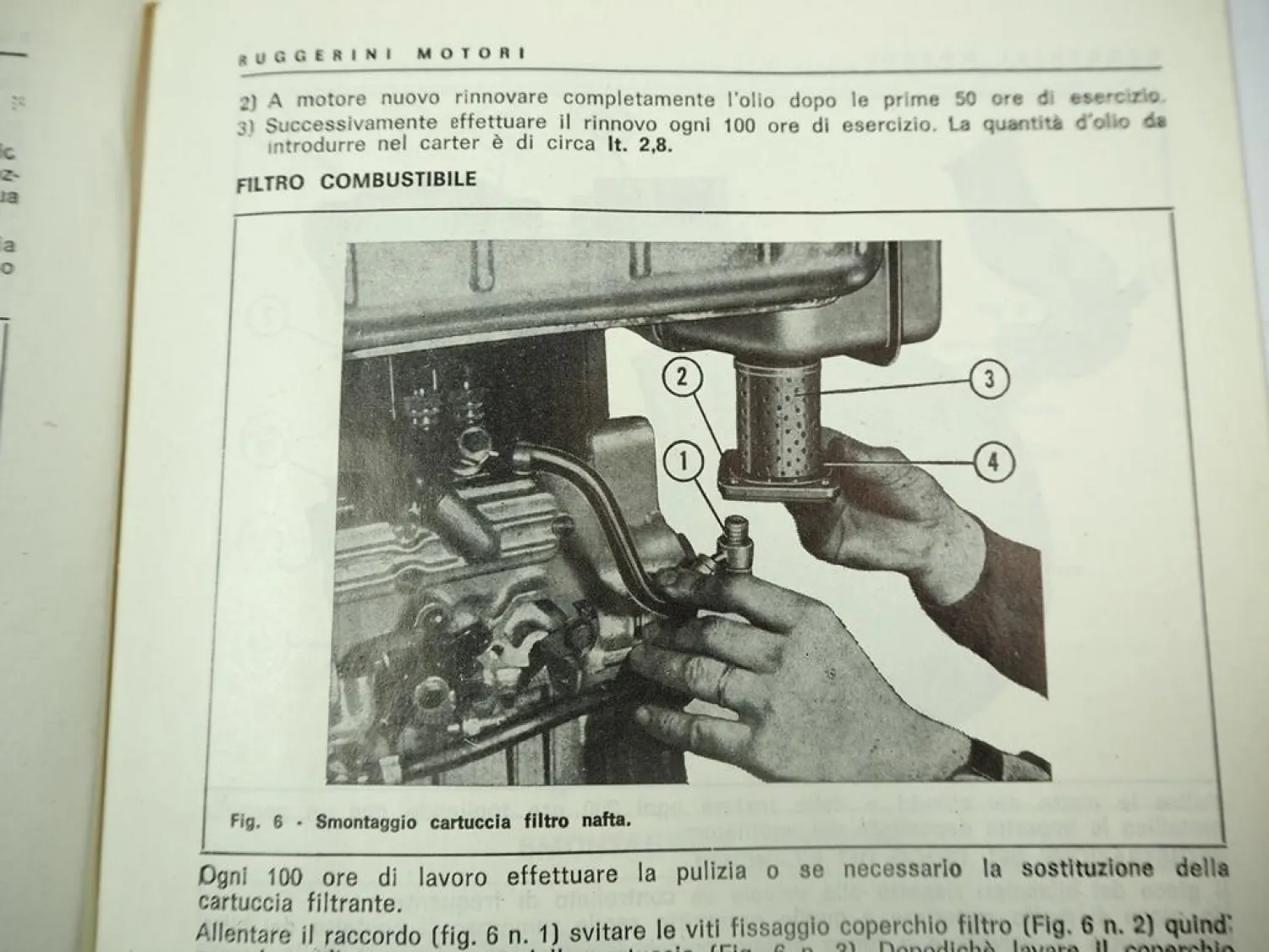Ruggerini RD 901/2 920/2 850/2 Instandhaltung Ersatzteilliste Engine Maintenance