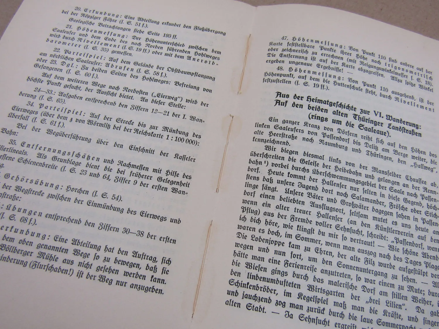Rund um Halle Saale 1928 Wanderungen und Geländespiele