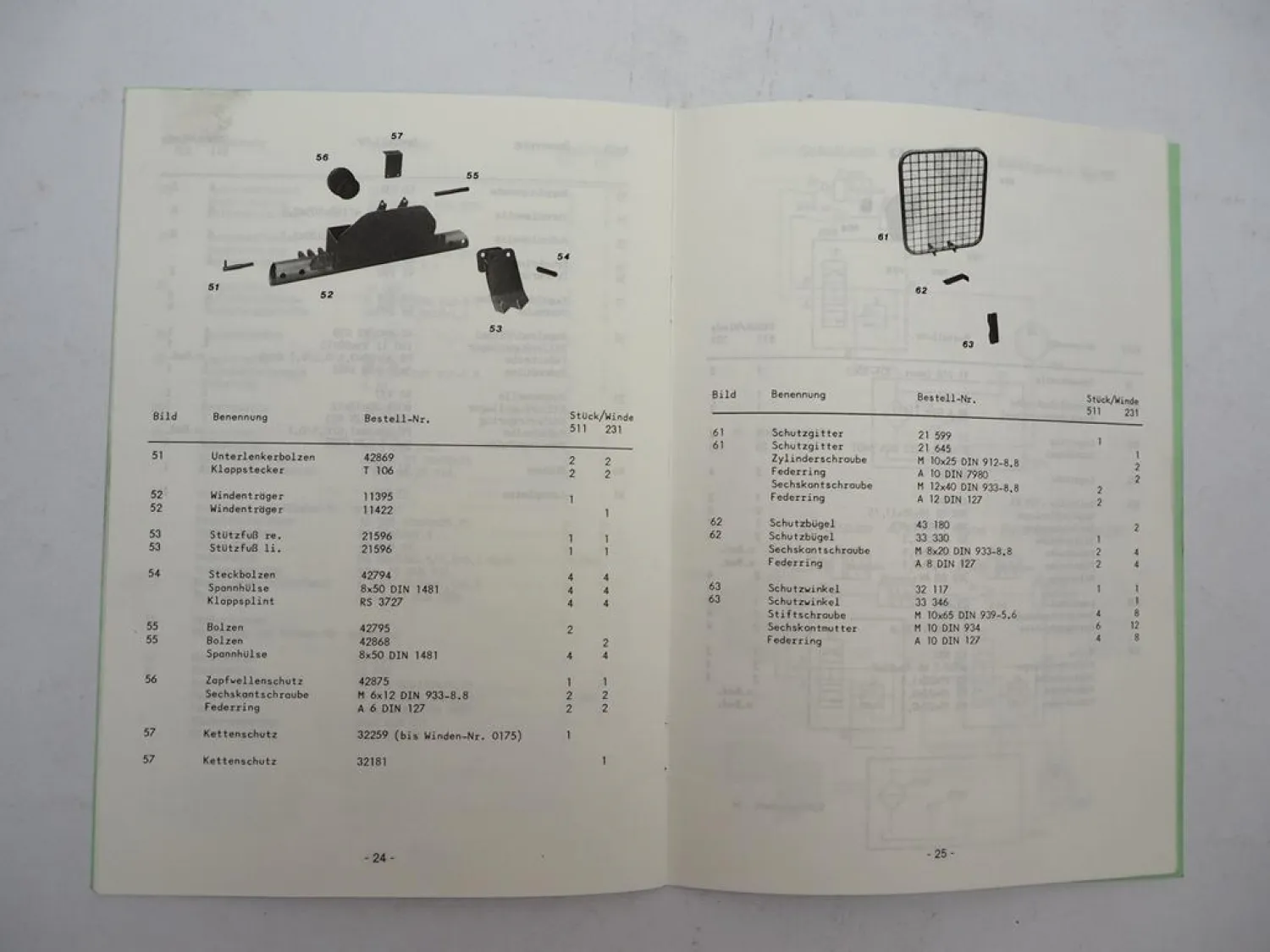 S+R Schlang & Reichart 511 231 Schlepperseilwinde Betriebsanleitung ETL 1990