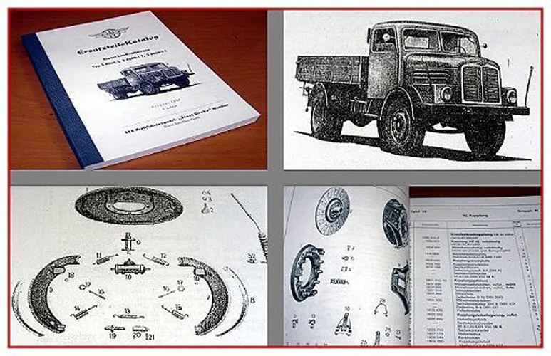 S4000 S4000-1 LKW Ersatzeilliste 1959