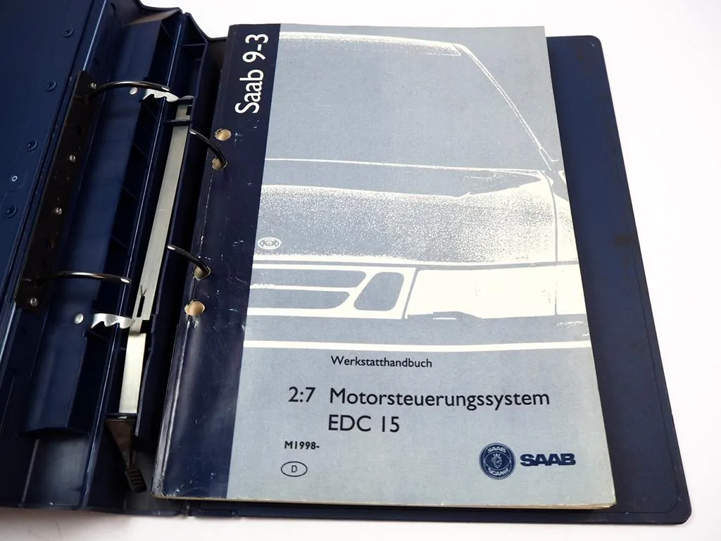 Saab 9-3 1998 Motorsteuerung EDC 15 Dieselpumpe Werkstatthandbuch Reparaturanleitung