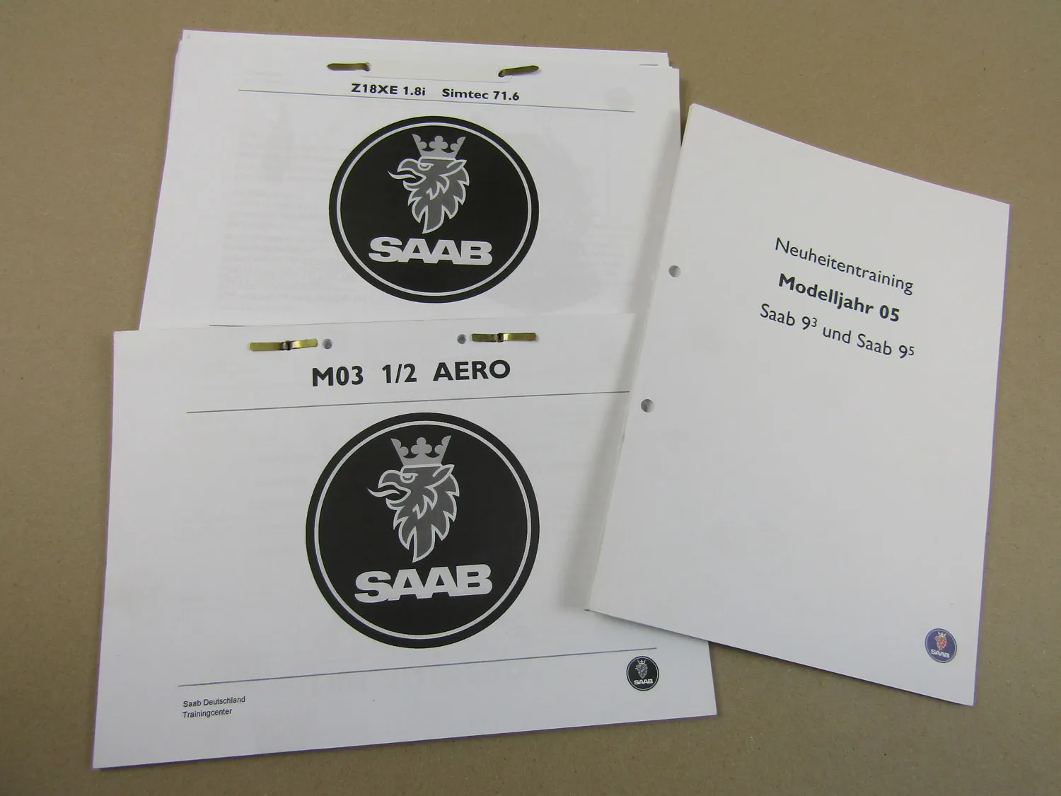 Saab 9-3 9-5 Schulungshandbuch Werkstatthandbuch Modelljahr 2005