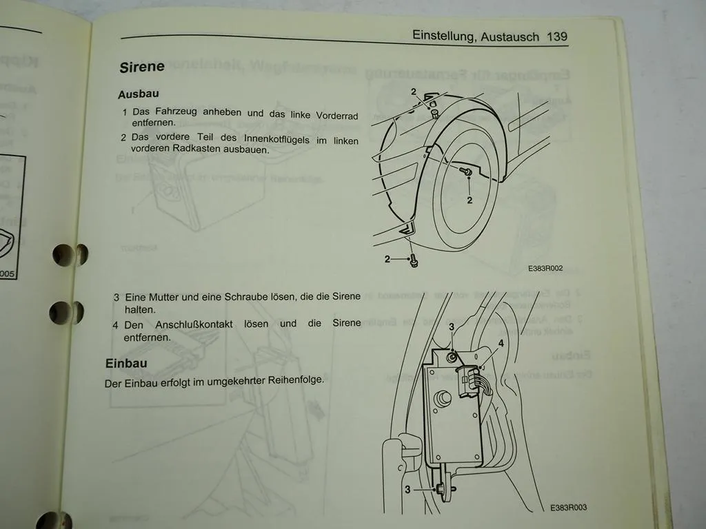 Saab 9-5 1998 Diebstahlschutz Wegfahrsperre Werkstatthandbuch Reparaturanleitung