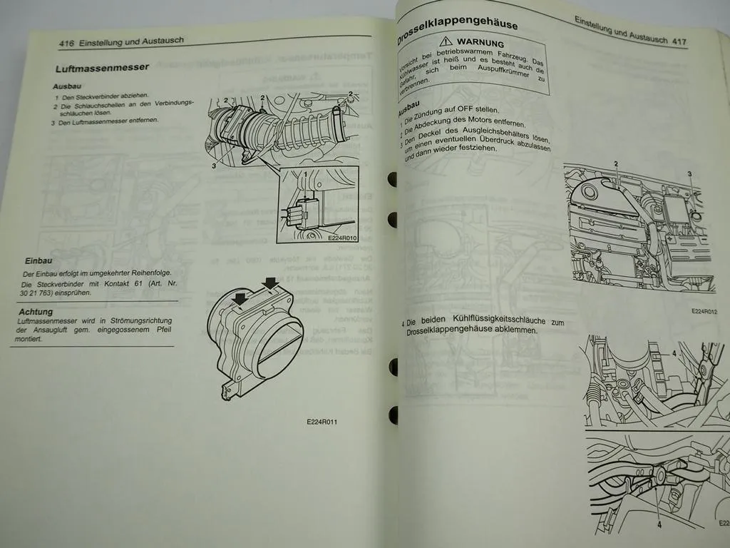 Saab 9-5 1998 Trionic T7 Motorsteuerung Reparaturanleitung Werkstatthandbuch