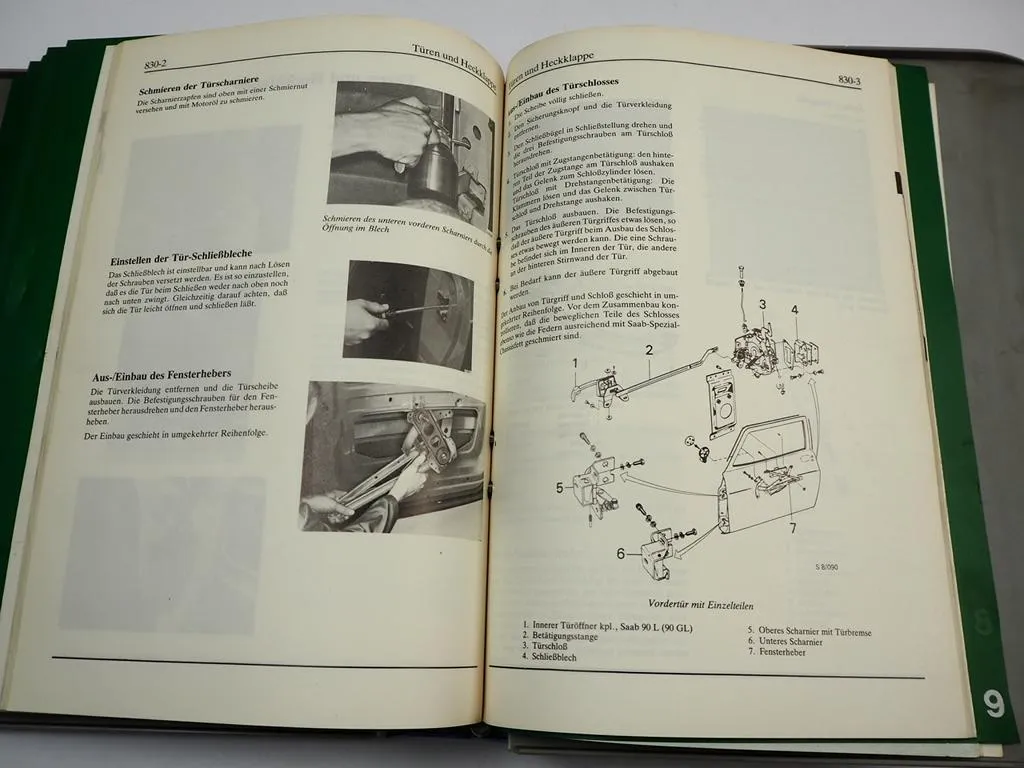 Saab 90 Werkstatthandbuch Reparaturanleitung ab 1985