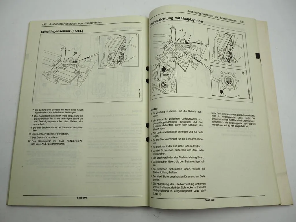 Saab 900 II ab 1994 Sensonic autom Kupplung Reparaturanleitung Werkstatthandbuch