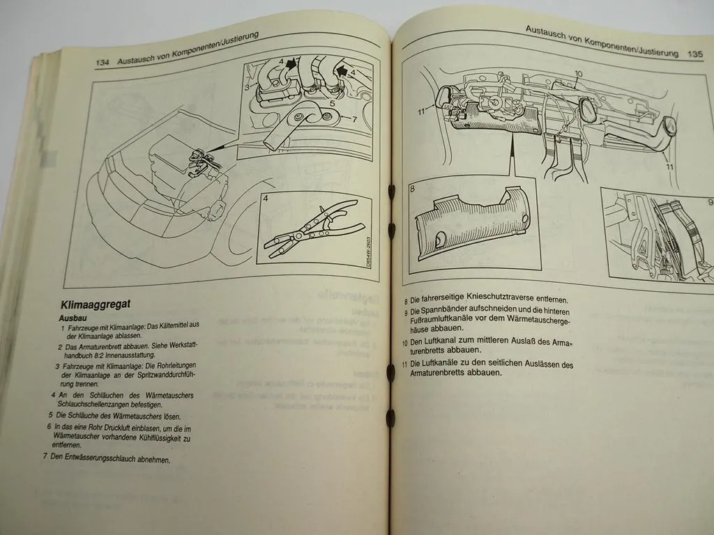 Saab 900 Klimaanlage ACC Reparaturanleitung bis 1994 Werkstatthandbuch