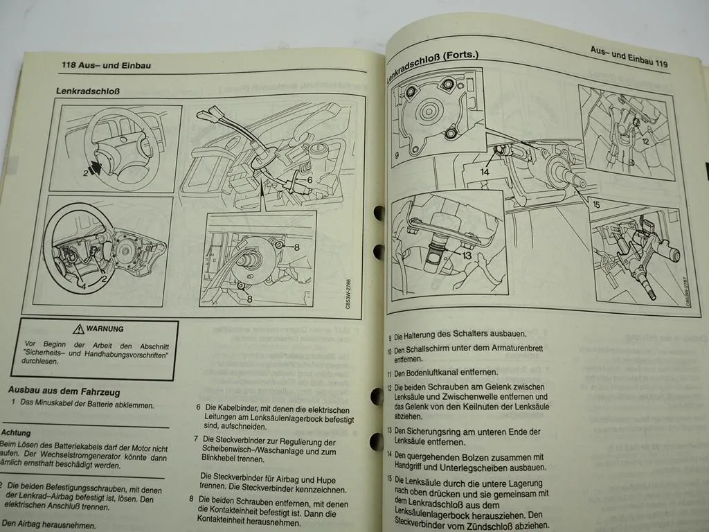 Saab 9000 ab 1995 SRS Airbag Fehlersuche Reparaturanleitung Werkstatthandbuch