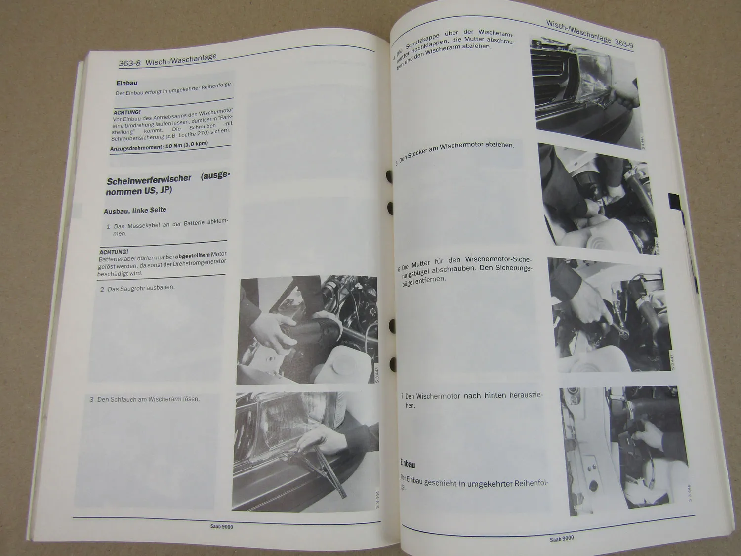 Saab 9000 Reparaturhandbuch Elektrik Elektrisches System Schaltpläne 1987-88