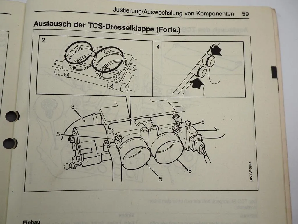 Saab 9000 Traction Control System TCS B308 Reparaturanleitung Werkstatthandbuch 1995