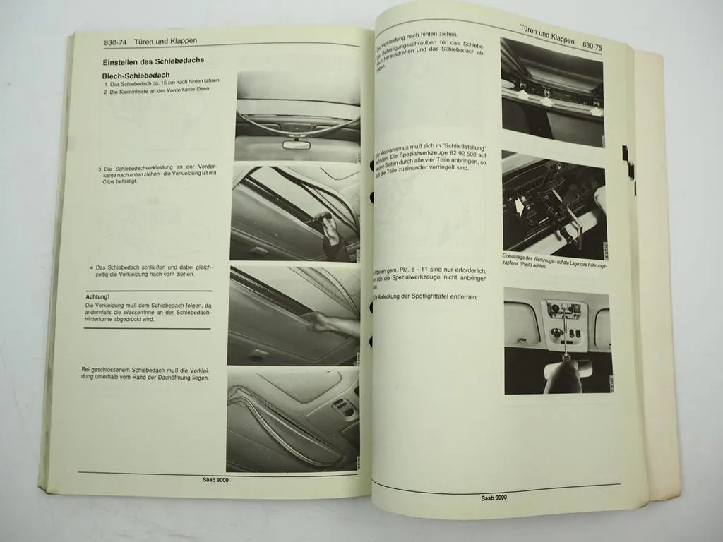 Saab 9000 YS3C 1985 - 1993 Karosserie Werkstatthandbuch Reparaturanleitung
