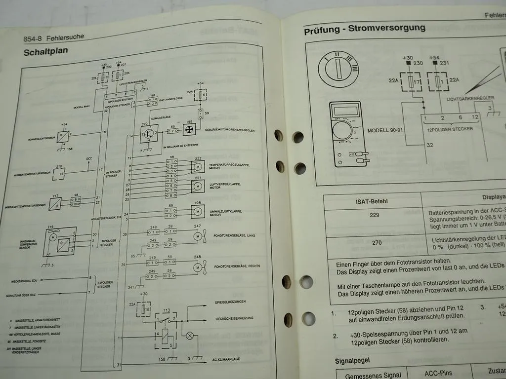 Saab 9000 YS3C ab 1990 Klimaanlage ACC2 Werkstatthandbuch Reparaturanleitung