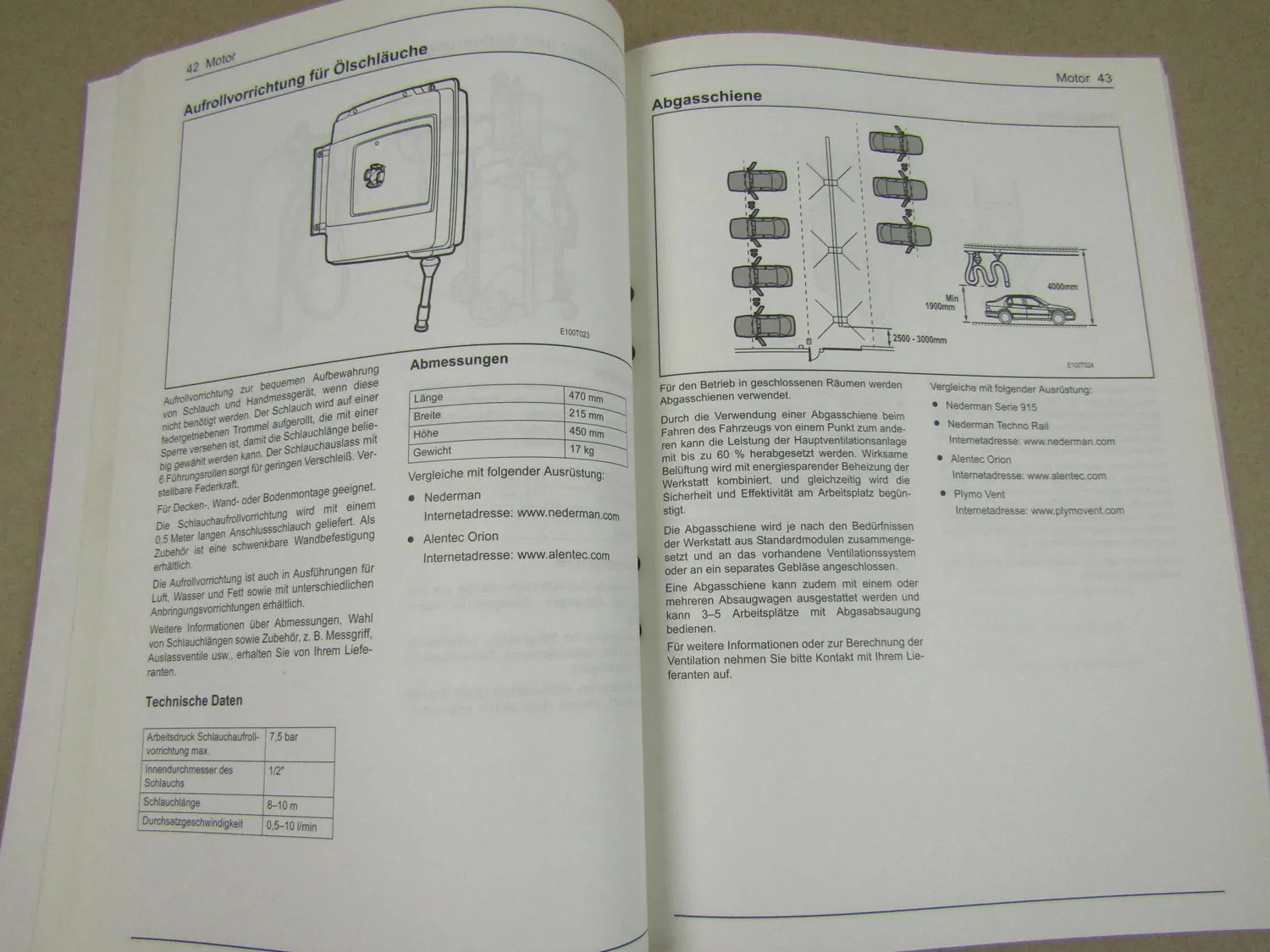Saab Werkstatthandbuch 2003 Werkstattausrüstung Produktkatalog