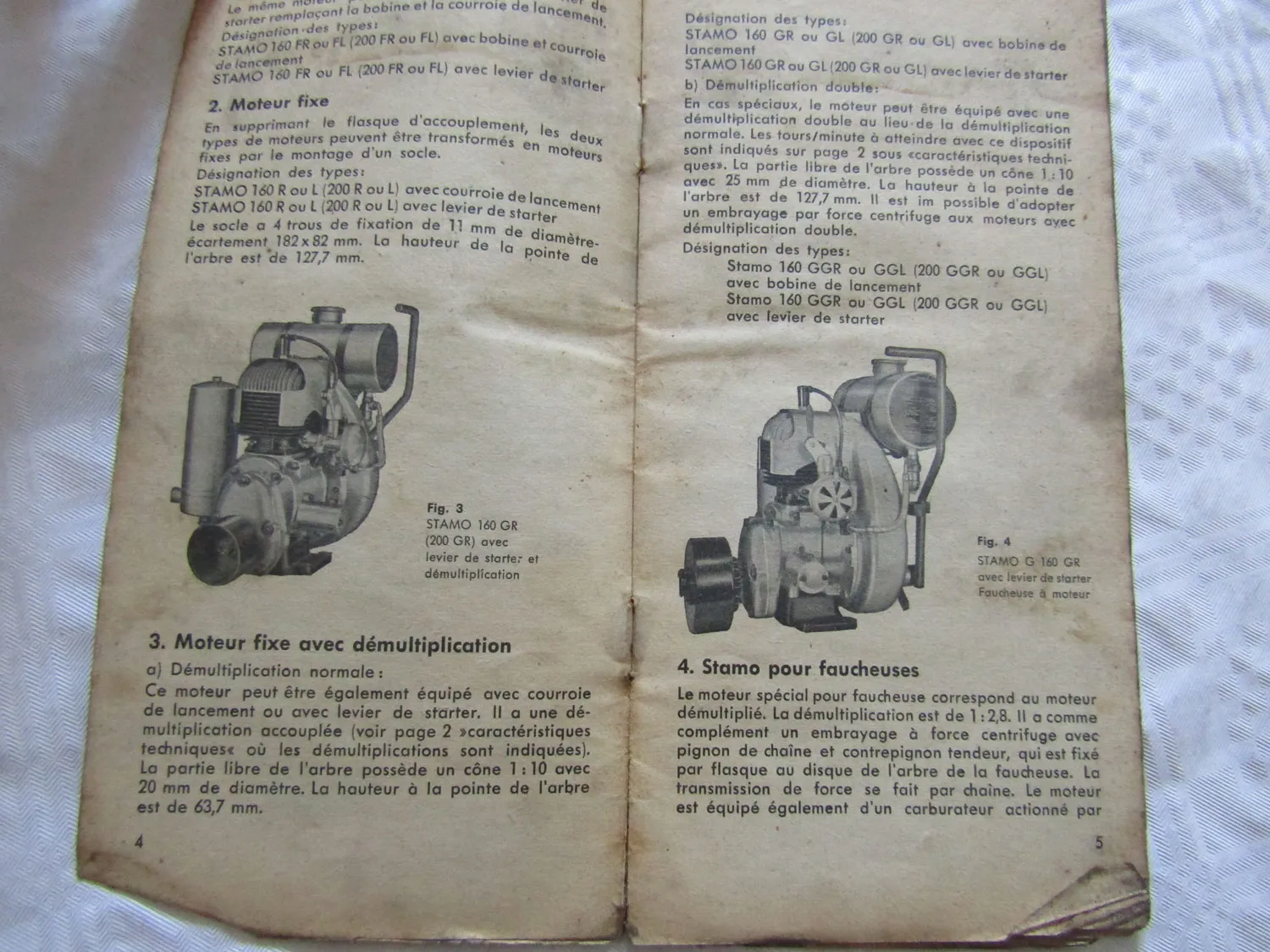 Sachs Stamo Moteur 160 et 200 ccm fixe Manuel d entretien