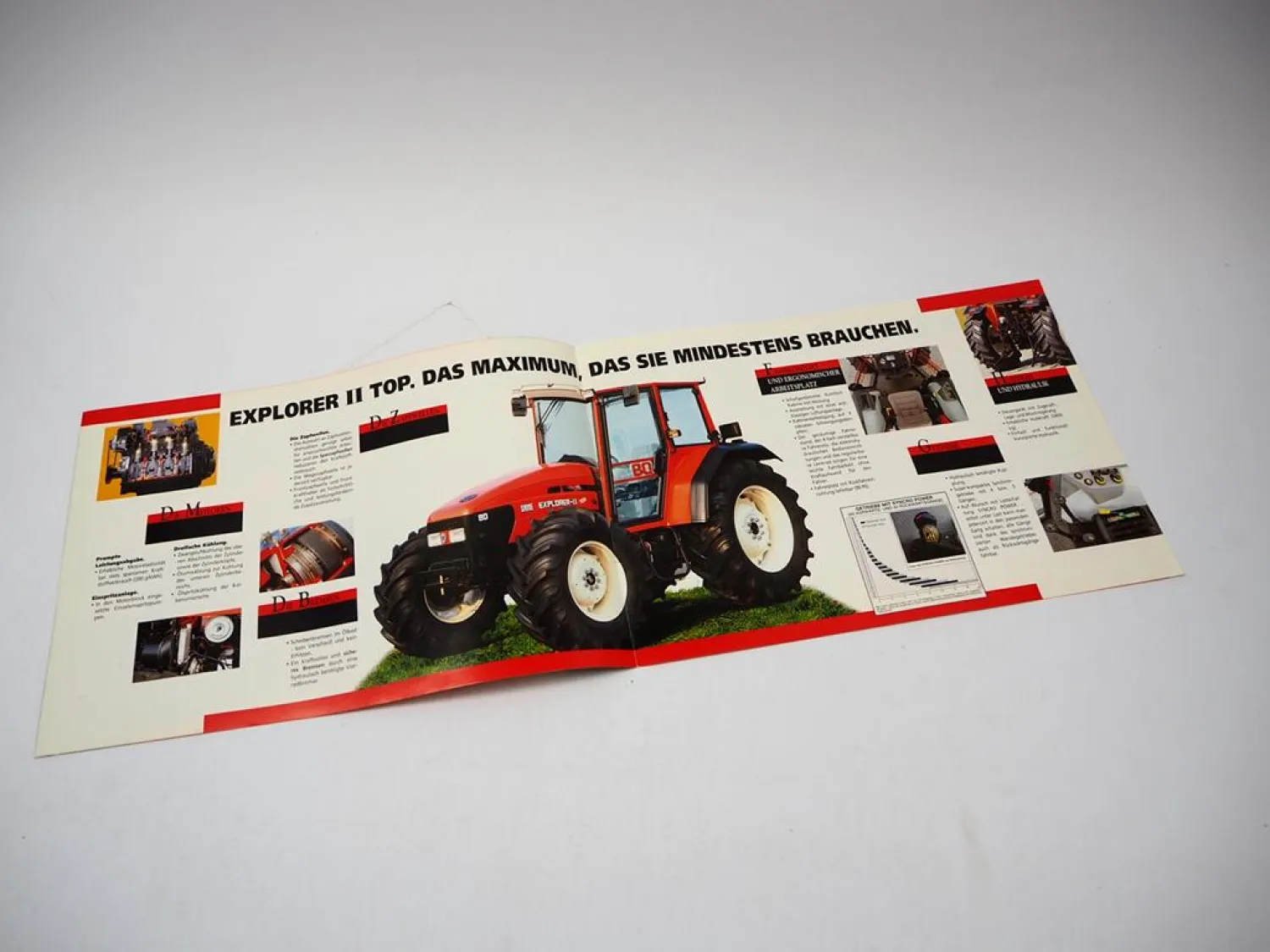 Same Explorer II Top 70 80 90 DT Traktor Prospekt Technische Daten 1998