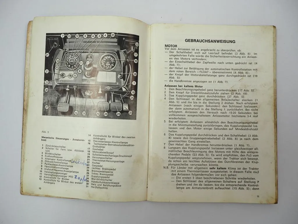 Same Jaguar 95 Export Schlepper Bedienungsanleitung Instandhaltung 1979