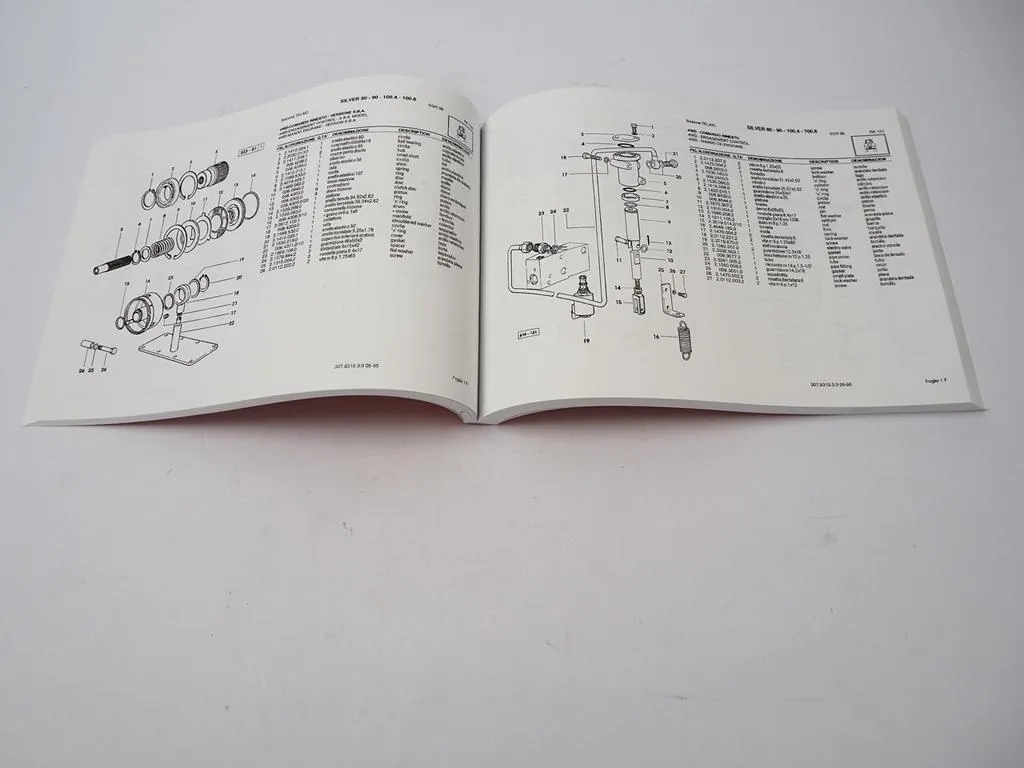 Same Silver 80 90 100.4 100.6 Ersatzteilliste Parts Catalogue Catalogo Ricambi