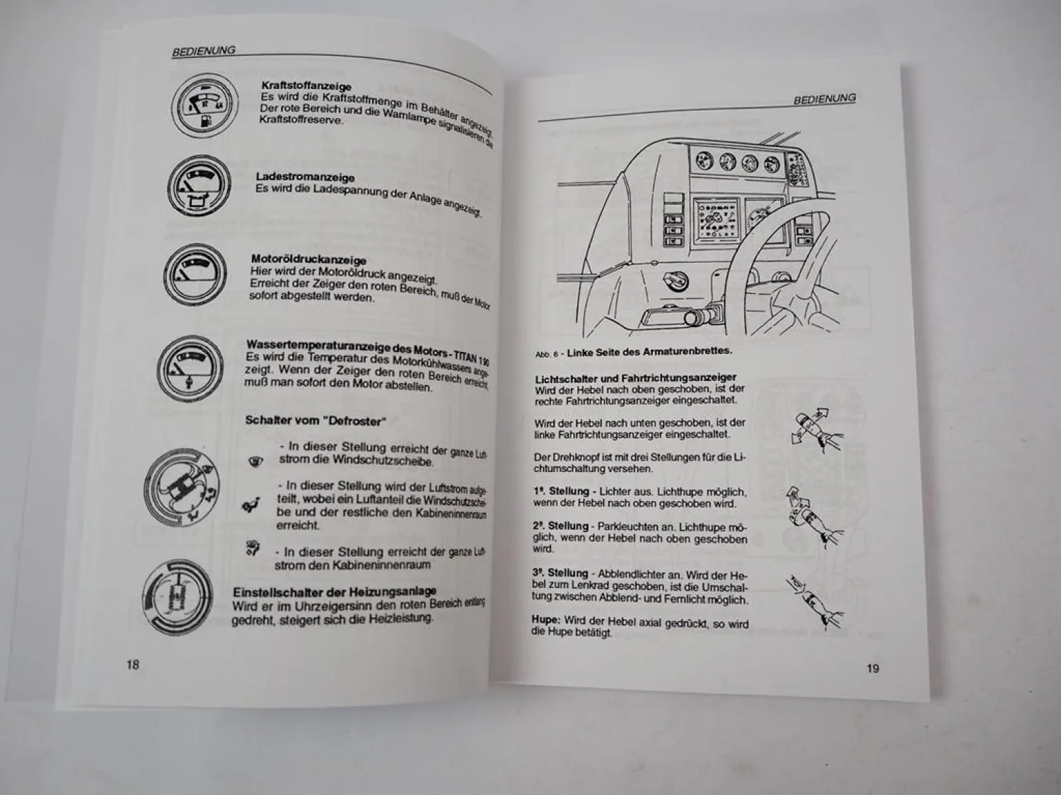 Same Titan 145 160 190 Betriebsanleitung Bedienung & Wartung 1996