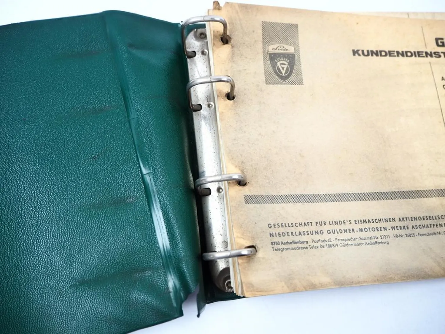 Sammelmappe Güldner Traktoren Kundendienst Mitteilungen Werkstatthandbuch