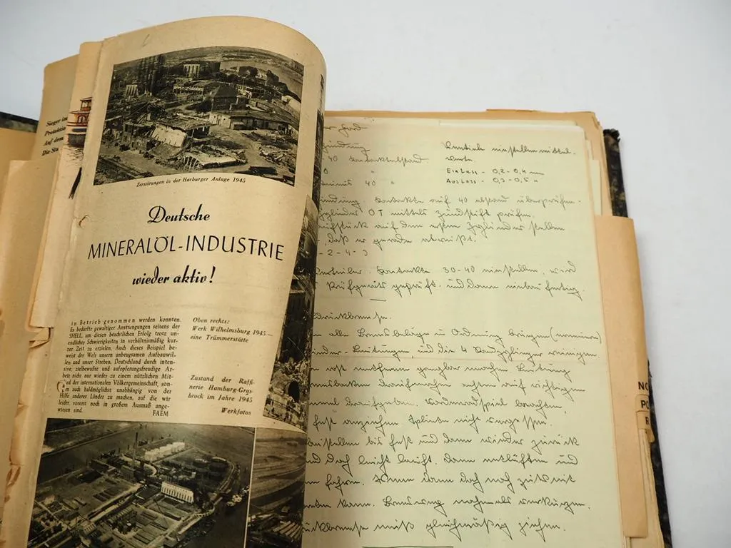 Sammelmappe Kraftfahrzeuge A-Z Sonderberichte Prospekte Lehrbuch uvm. 1950/60er J.