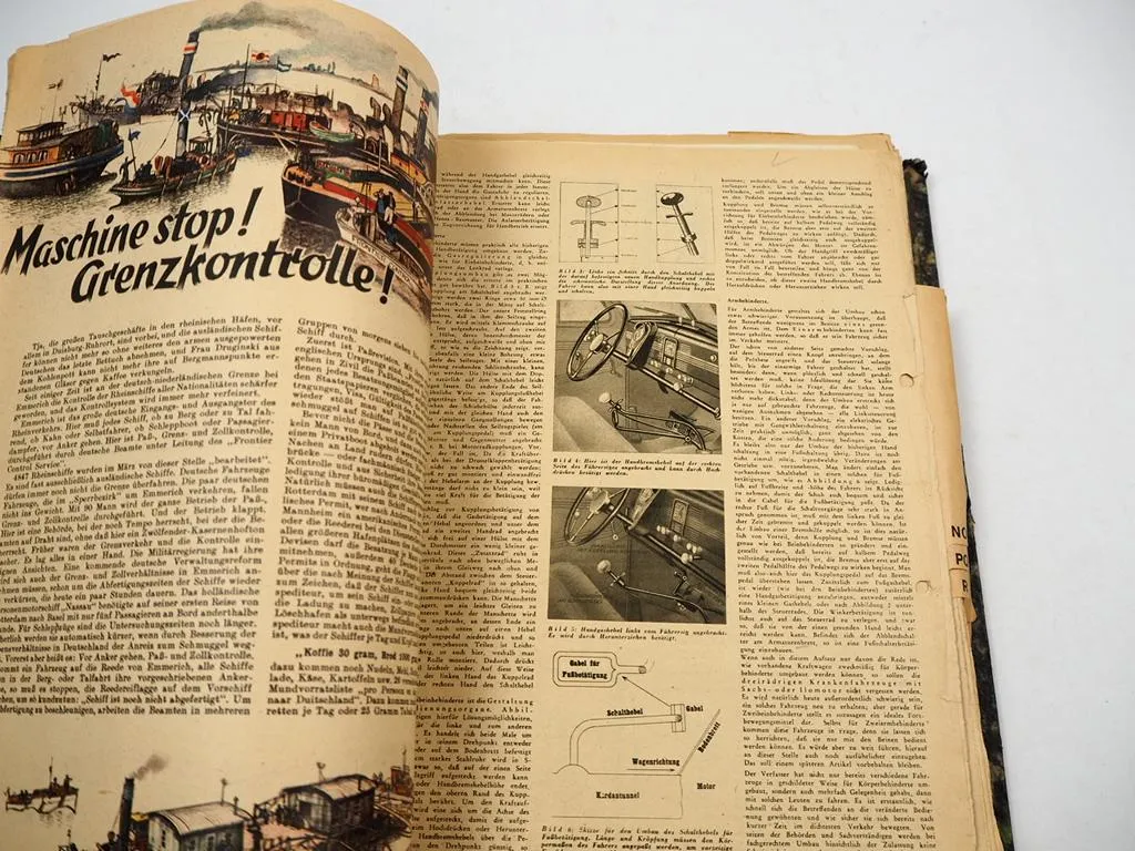 Sammelmappe Kraftfahrzeuge A-Z Sonderberichte Prospekte Lehrbuch uvm. 1950/60er J.