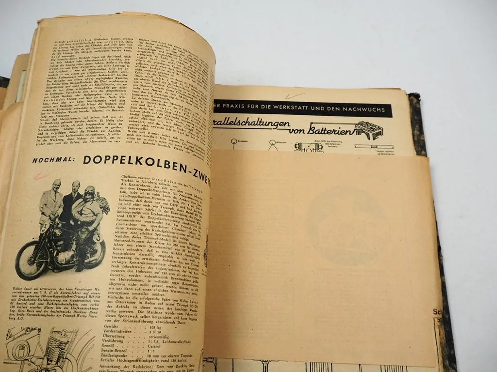 Sammelmappe Kraftfahrzeuge A-Z Sonderberichte Prospekte Lehrbuch uvm. 1950/60er J.