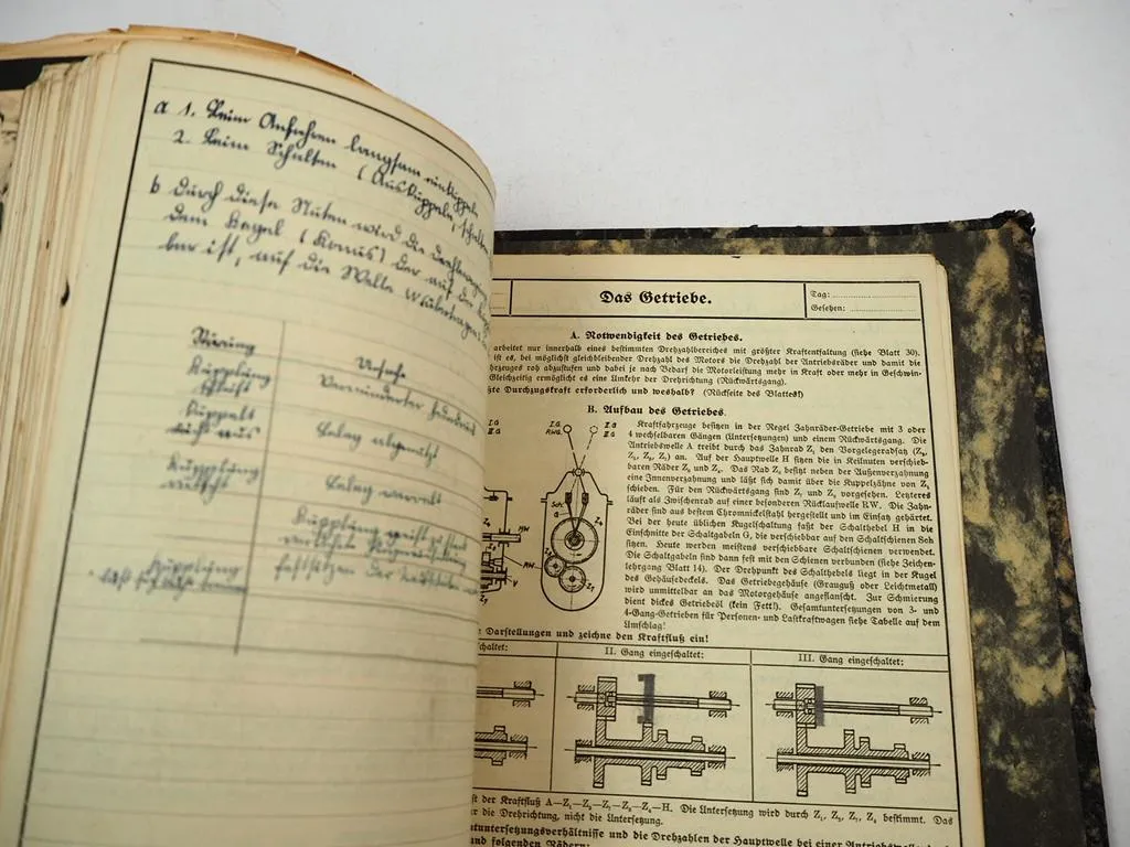 Sammelmappe Kraftfahrzeuge A-Z Sonderberichte Prospekte Lehrbuch uvm. 1950/60er J.