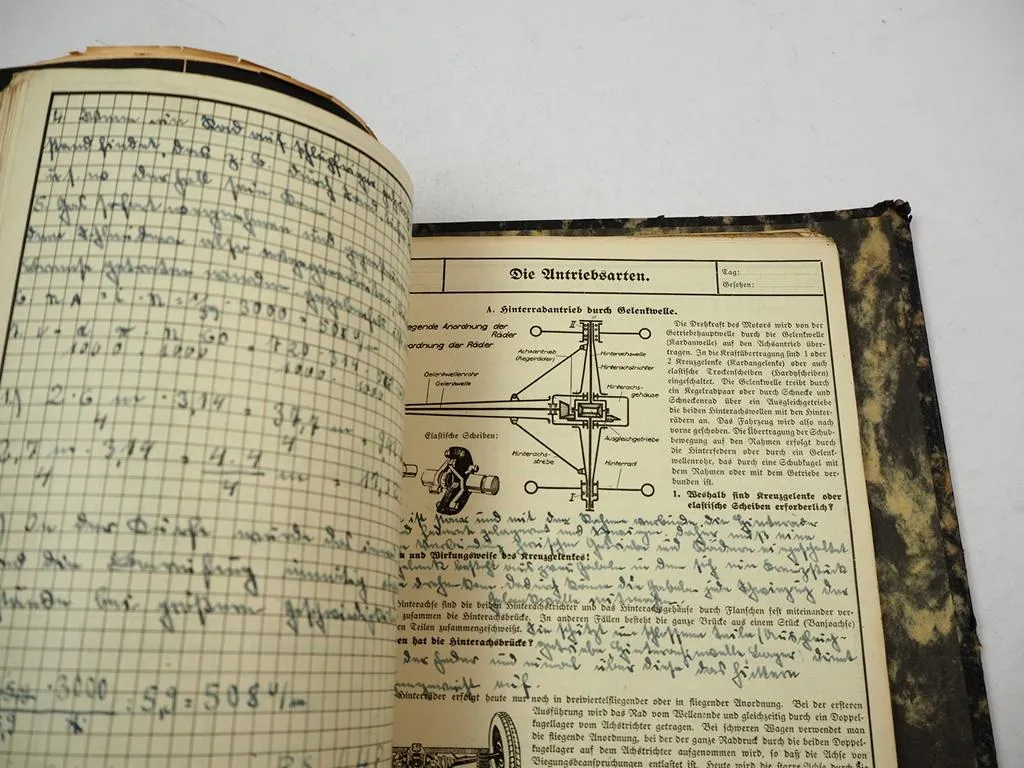 Sammelmappe Kraftfahrzeuge A-Z Sonderberichte Prospekte Lehrbuch uvm. 1950/60er J.