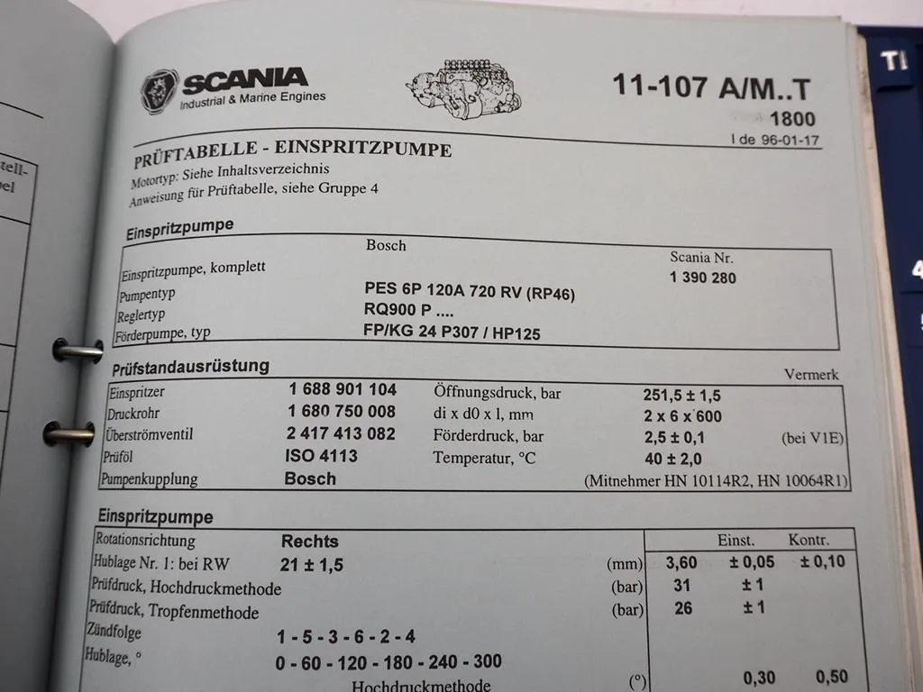 Scania DS DSC DSI 9 11 12 14 Industrie & Schiffsmotor Werkstatthandbuch ab96 Service Handbuch #1