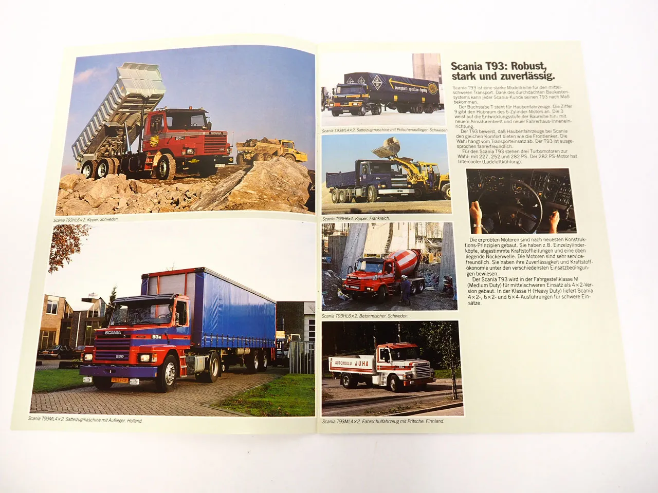 Scania T93 LKW Prospekt 1990