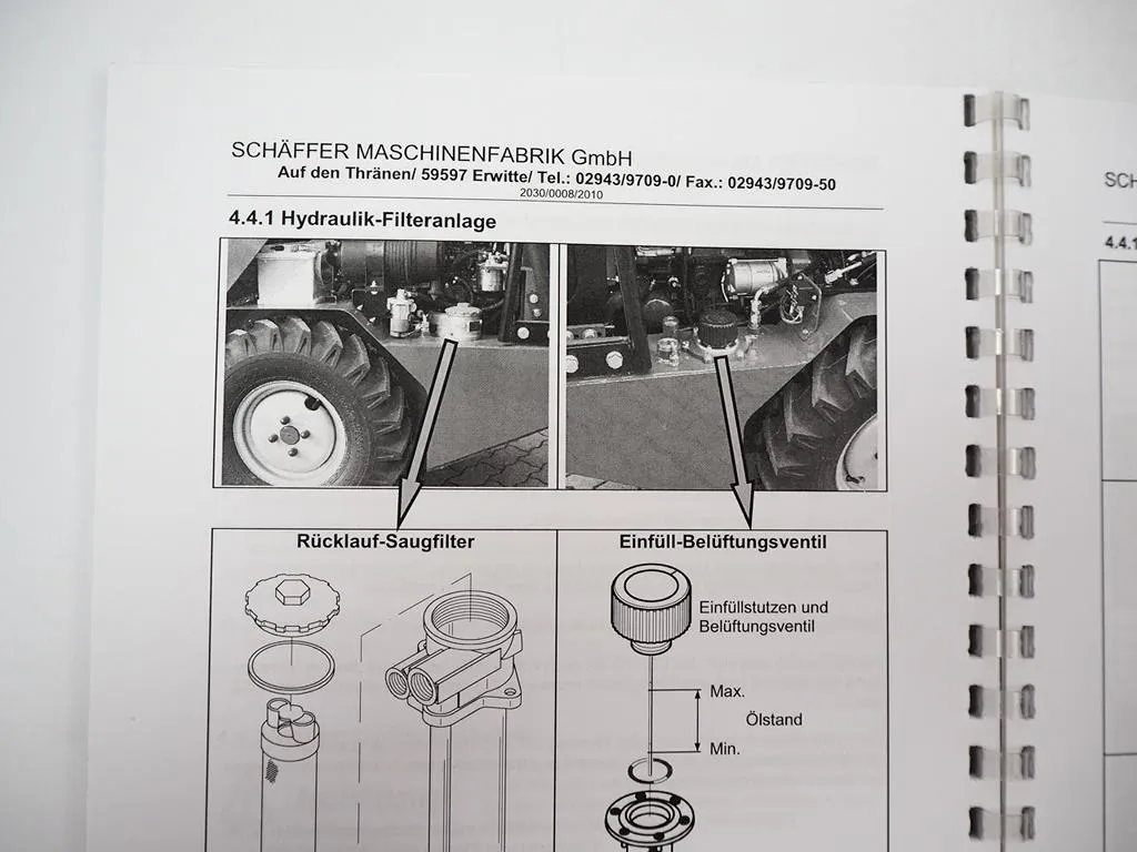 Schäffer 2027 2028 2030 Lader Betriebsanleitung Bedienung Wartung 2010