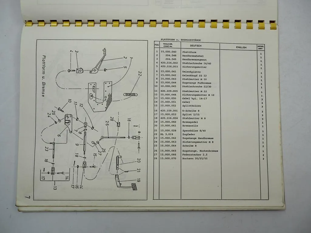 Schäffer 218W Hoflader Radlader Betriebsanleitung Bedienung Ersatzteilliste 1992