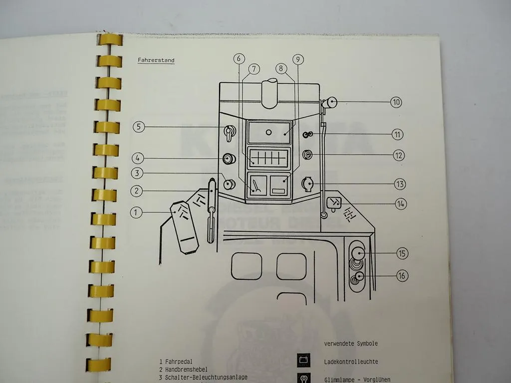 Schäffer 336 Lader Hoflader mit Kubota D1703-B Betriebsanleitung Ersatzteilliste